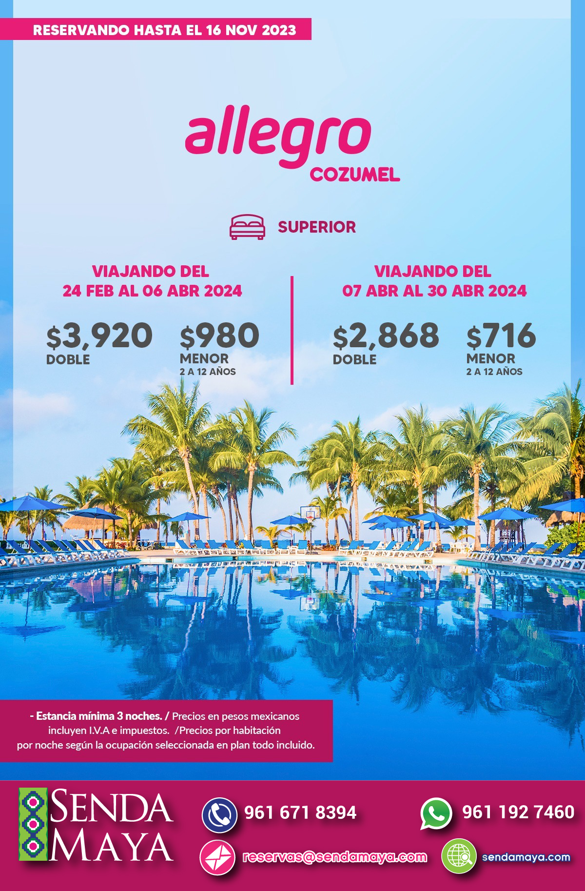 ofertas de playa riviera maya nov- dic 2023